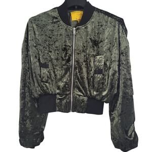 Signature8 urbarn steetwear cropped bomber jacket size S